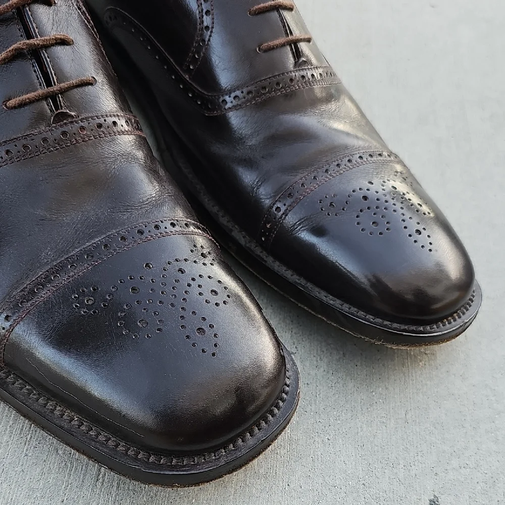 BRUNO MAGLI Dark Brown Oxfords Mens Dress Shoes